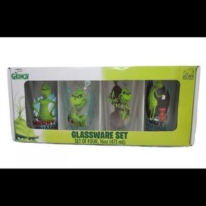 DR. SEUSS THE GRINCH PINT BEER GLASSWARE SET 4